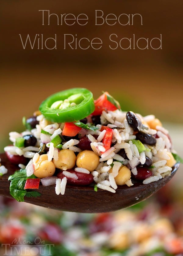 Three Bean Wild Rice Salad | Appetizing Side Dishes For Chicken You'll Love | Homemade Recipes