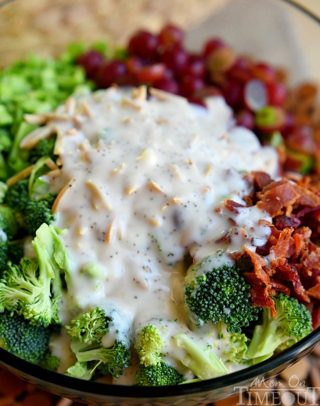 easy broccoli salad with creamy dressing