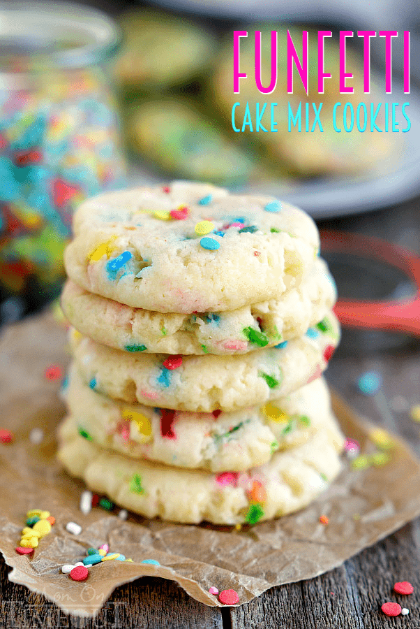 Easy Funfetti Cake Mix Cookies Mom On Timeout