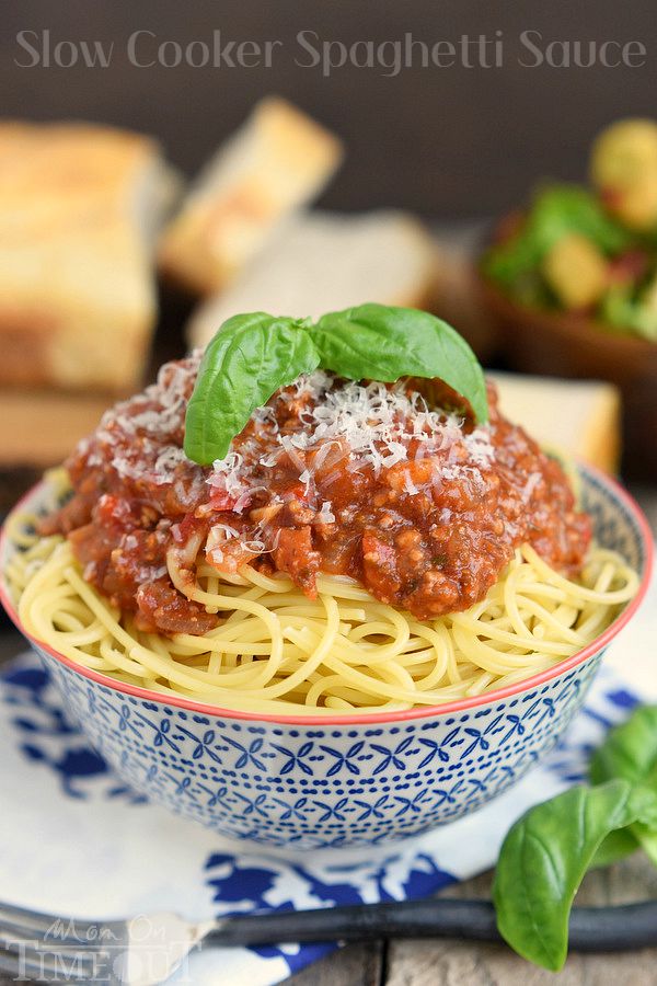 Slow Cooker Spaghetti Sauce Mom On Timeout