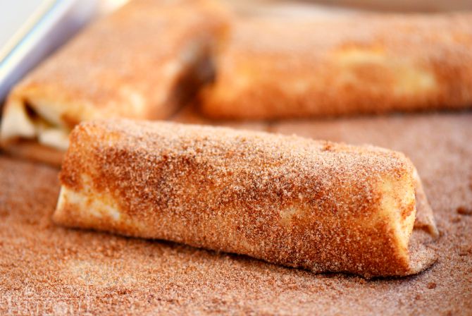 Chocolate Strawberry Chimichangas