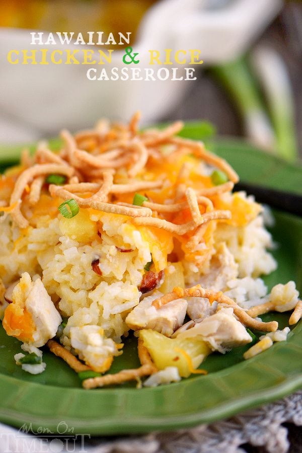 Get ready for a new favorite recipe - Hawaiian Chicken and Rice Casserole! An easy weeknight dinner that uses ingredients you probably already have in your pantry! 