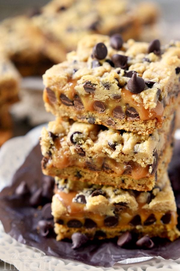 easy carmelitas recipe bars cut