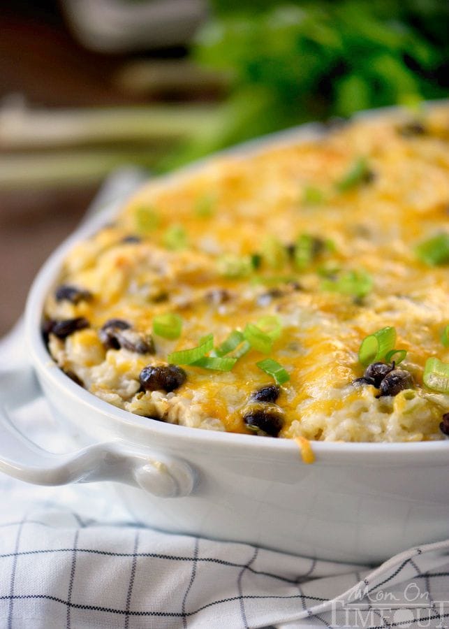 Like Mexican food? Then you've gotta try this Mexican Chicken and Rice Casserole! Full of classic Mexican flavors in an easy weeknight package!