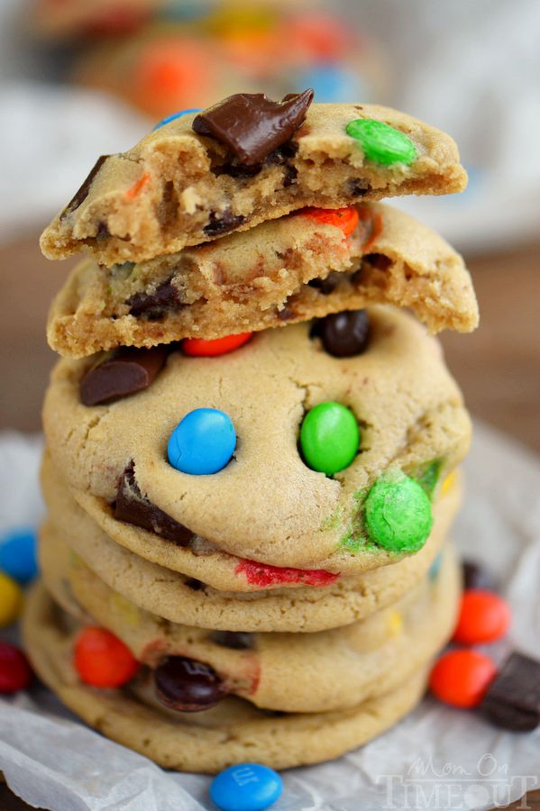 These Bakery Style M&M's and Chocolate Chunk Cookies are my new favorite thing. Incredibly soft, infinitely chewy and easy as can be. You need to give these a try!