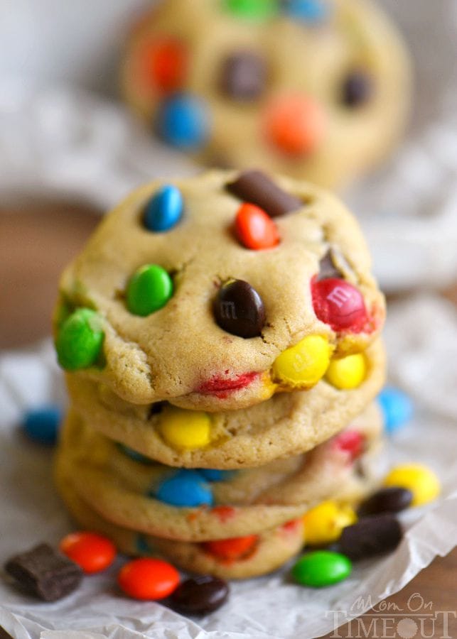 These Bakery Style M&M's and Chocolate Chunk Cookies are my new favorite thing. Incredibly soft, infinitely chewy and easy as can be. You need to give these a try!