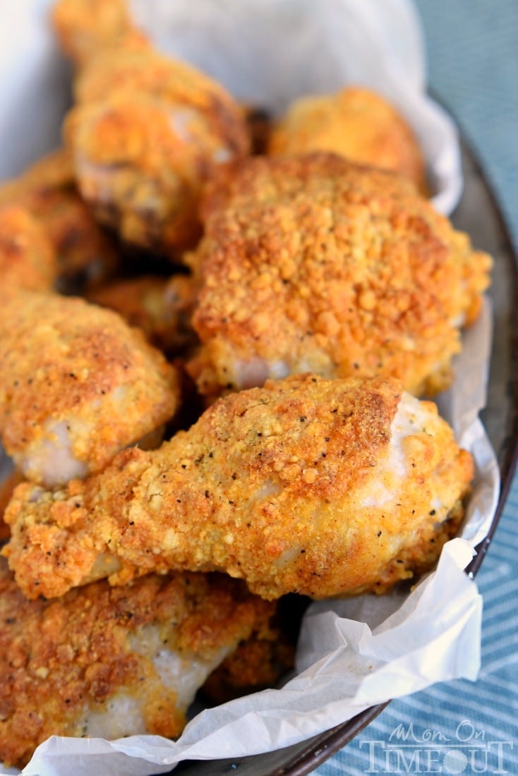 perfect oven fried chicken crispy well seasoned