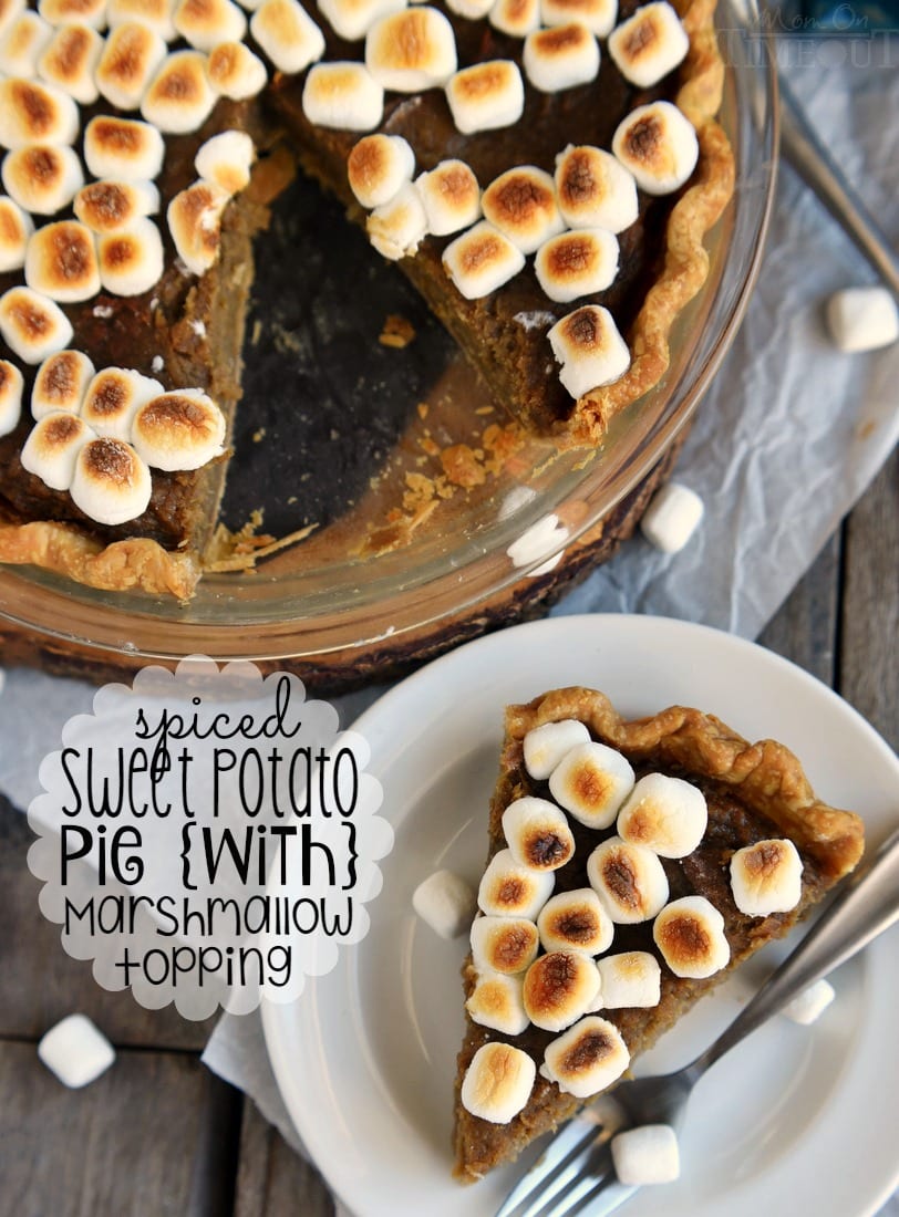 A classic pie with a sticky sweet update...Spiced Sweet Potato Pie with Marshmallow Topping! This easy and DELICIOUS pie needs to make it onto YOUR holiday menu!