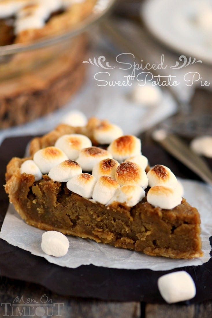 A classic pie with a sticky sweet update...Spiced Sweet Potato Pie with Marshmallow Topping! This easy and DELICIOUS pie needs to make it onto YOUR holiday menu!