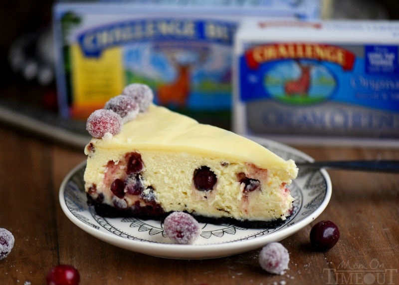 This White Chocolate Cranberry Cheesecake recipe is the showstopping dessert you've been looking for - just in time for the holidays! Creamy decadence - every bite is pure bliss! #RealChallenge #PinaRecipeFeedaChild