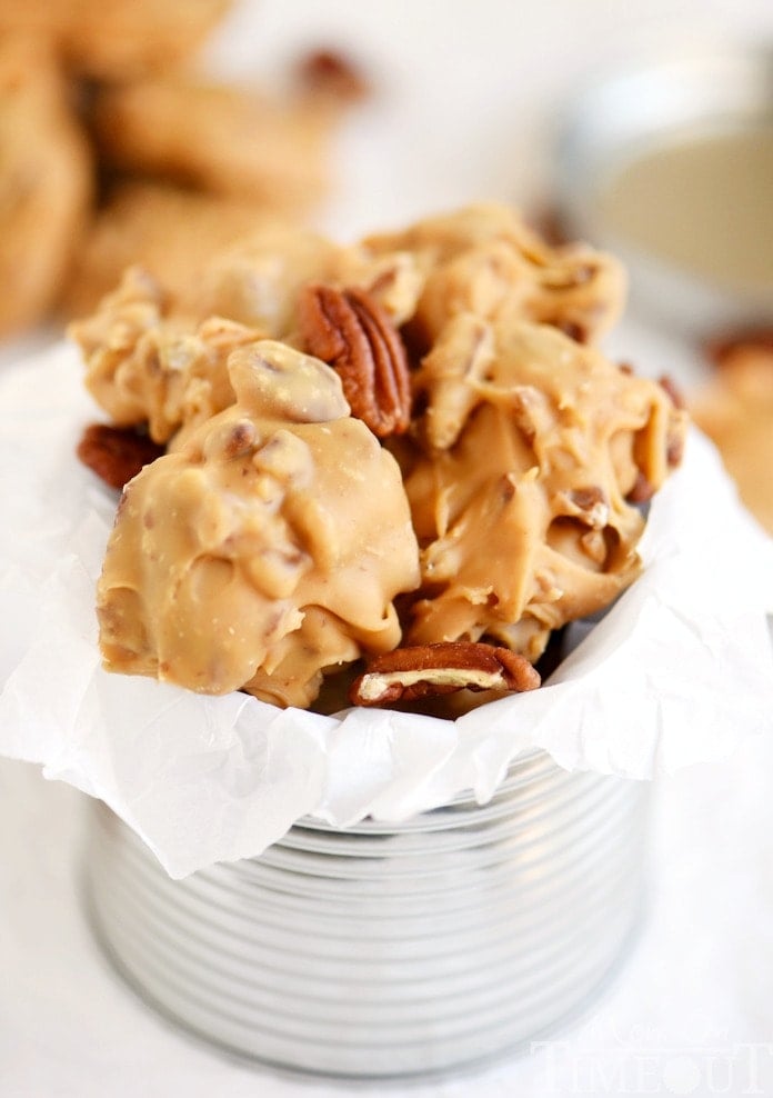 Old fashioned candy is the best! I love surprising friends and family with homemade candy during the holidays and these Buttermilk Pecan Pralines is one of my favorites! Ultra smooth and creamy and oh-so decadent, it's everyone's favorite treat!