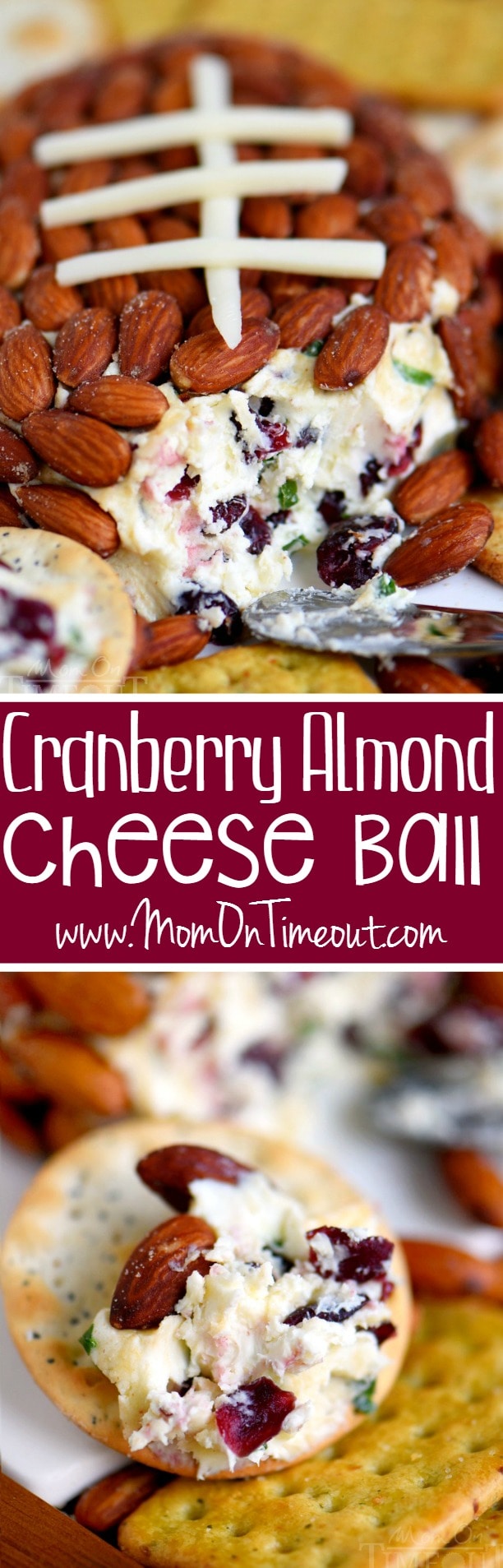 Get ready to impress with this unbelievably delicious Cranberry Almond Cheese Ball - made with just FIVE ingredients! This easy recipe is great for entertaining and parties!