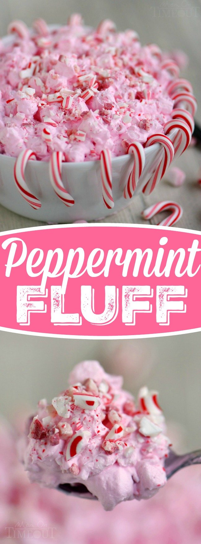 I've got the prettiest, two minute dessert you're going to make all holiday season long for you today! This Peppermint Fluff has just four ingredients and will disappear as quickly as you can make it. Double the recipe for a crowd!