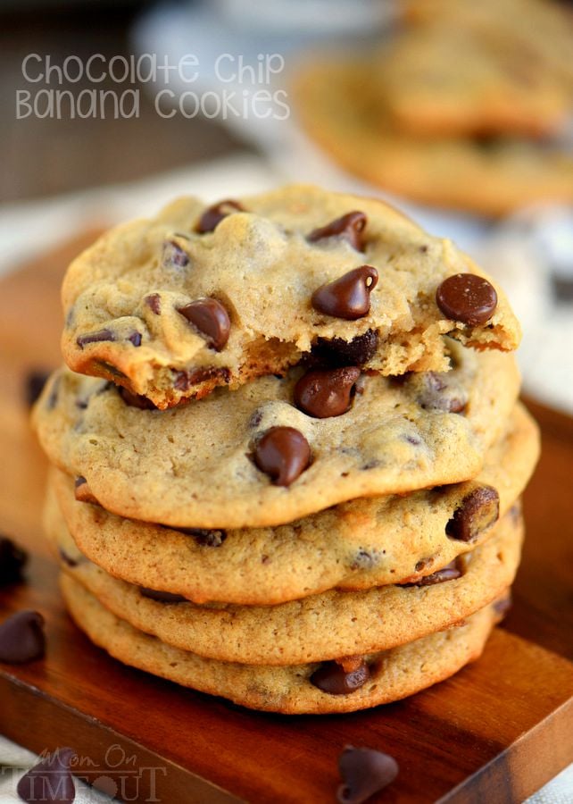 Throwing out ripe bananas is a serious no-no in my book. Don't do it! Make cookies instead! These Easy Chocolate Chip Banana Cookies are sure to become a new favorite - so soft and delicious, they're impossible to resist!
