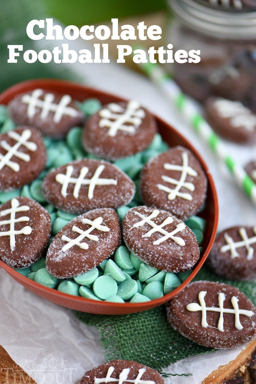 Sweet and easy Chocolate Football Patties are the PERFECT addition to your game day celebration! Delicious and fun - this game day treat will always be a top pick!