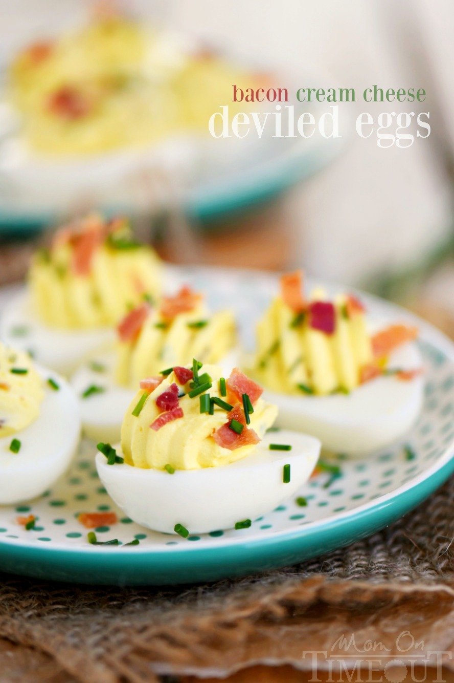Bacon Cream Cheese Deviled Eggs Mom On Timeout