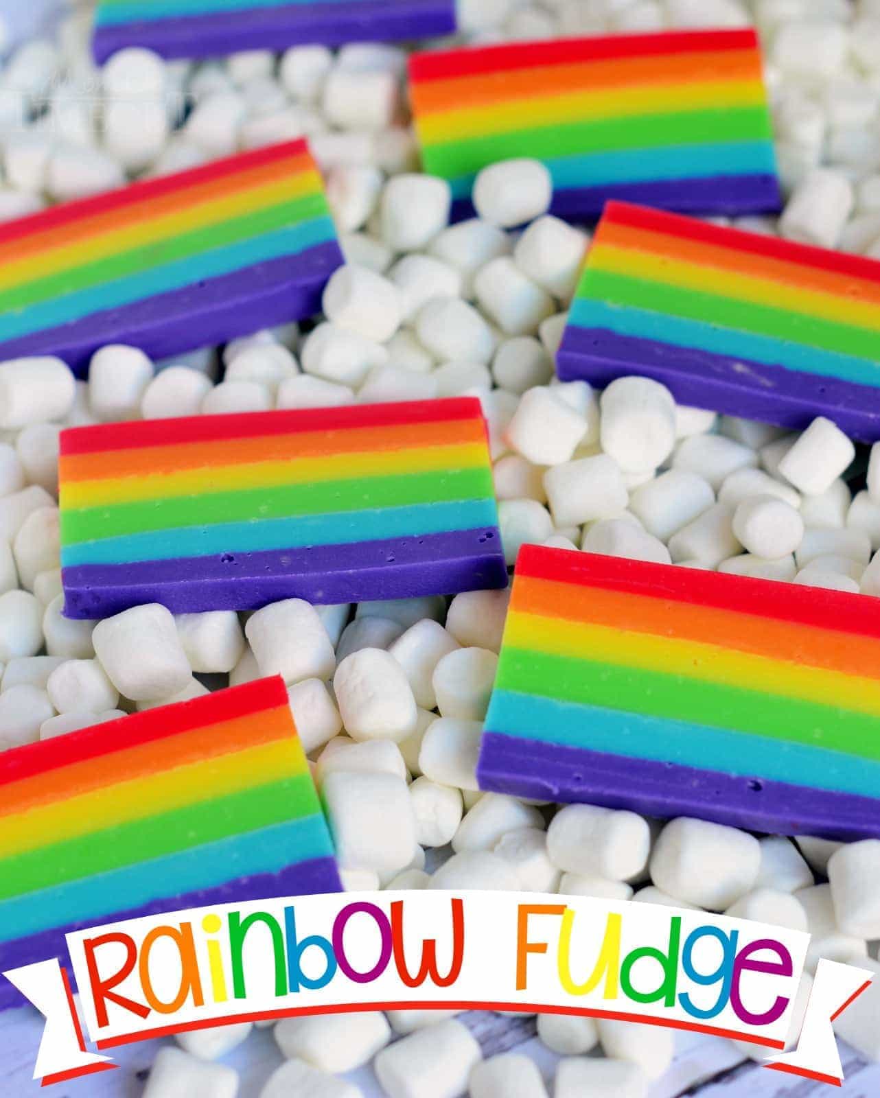 Easy Rainbow Fudge