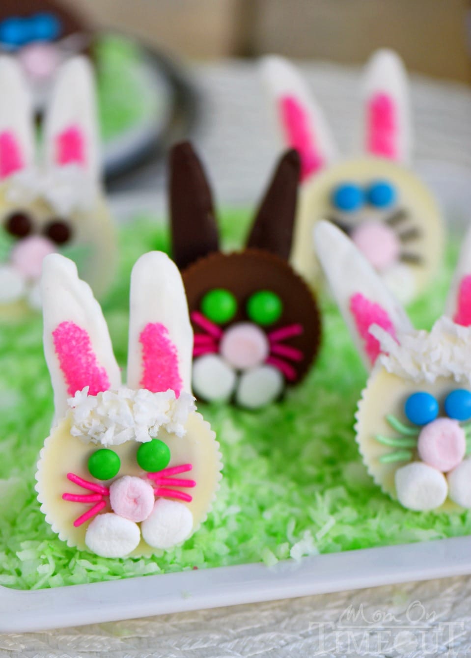 Nothing says Easter fun like these adorable Reese's Easter Bunnies! My two boys helped me make these tasty little treats and they are almost too cute to eat! 