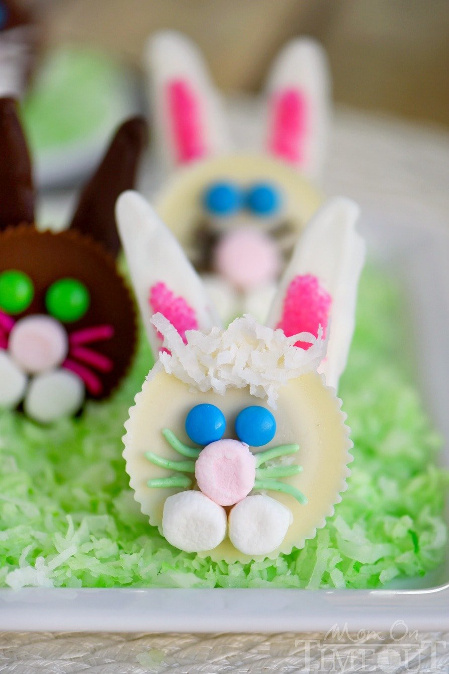 Nothing says Easter fun like these adorable Reese's Easter Bunnies! My two boys helped me make these tasty little treats and they are almost too cute to eat! 