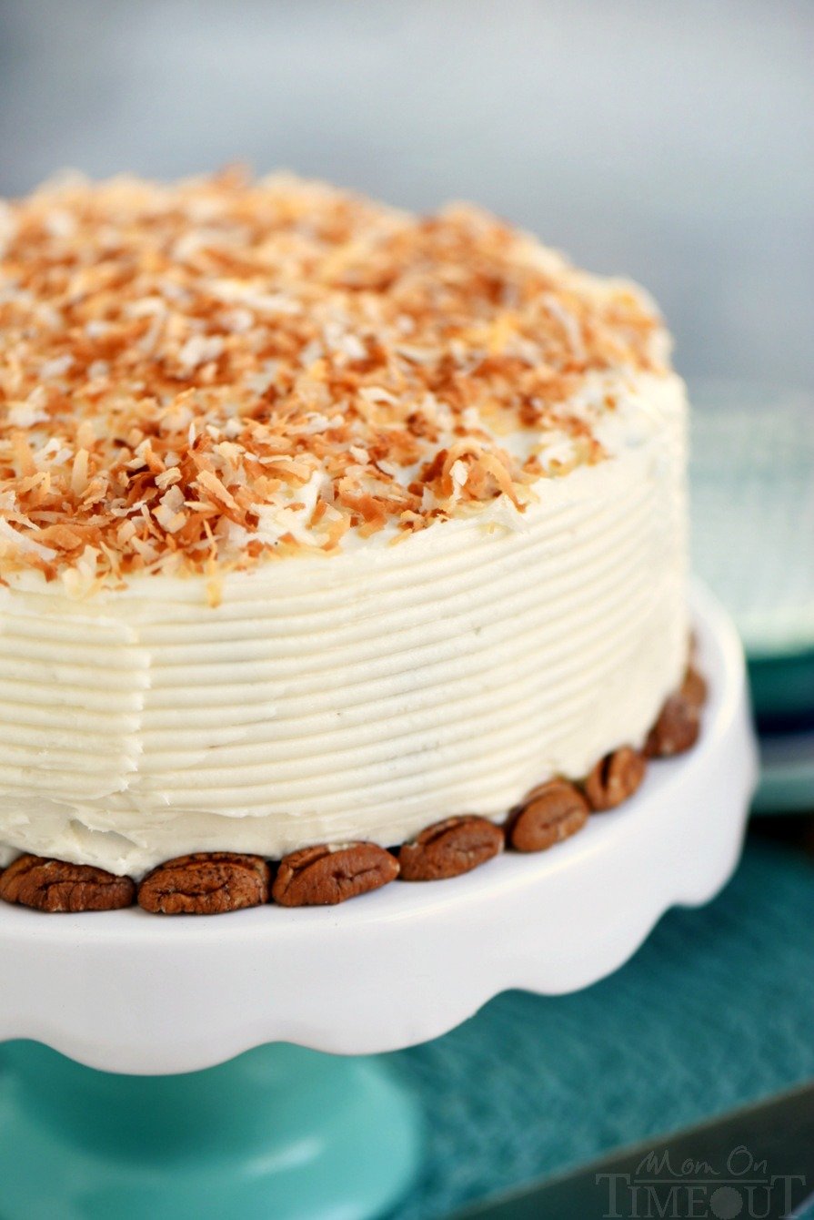 This Slow Cooker Carrot Cake with Cream Cheese Frosting is going to change your life! Free up the oven and get the moistest carrot cake you've ever had - right from your slow cooker! Made without oil or butter and loaded with coconut, pineapple and pecans!