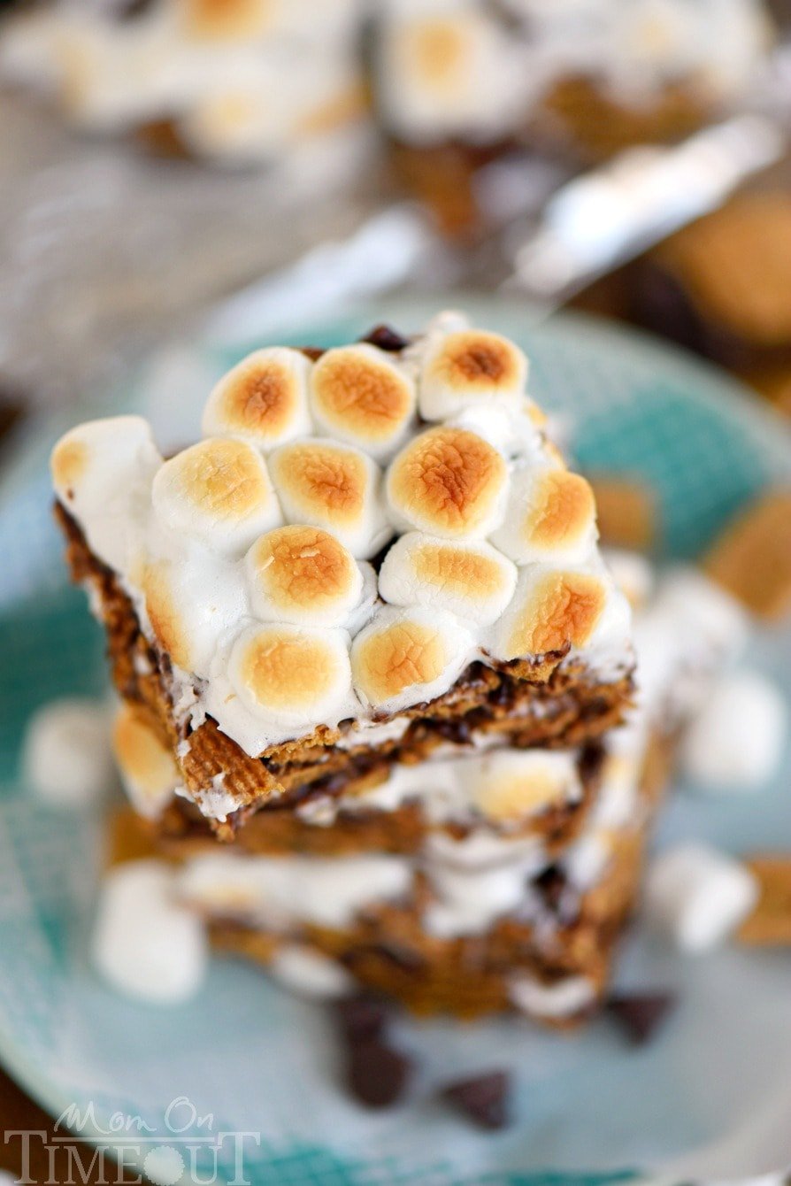 This delightfully easy recipe for 5 Minute S'mores Cereal Bars is going to become a new favorite for sure! Just 5 ingredients and loads of authentic s'mores flavor, these bars are adored by kids and adults alike!