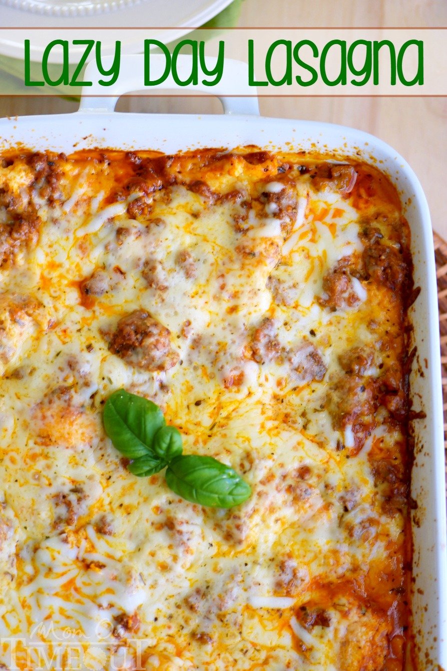 Easy Lazy Day Lasagna - Mom On Timeout