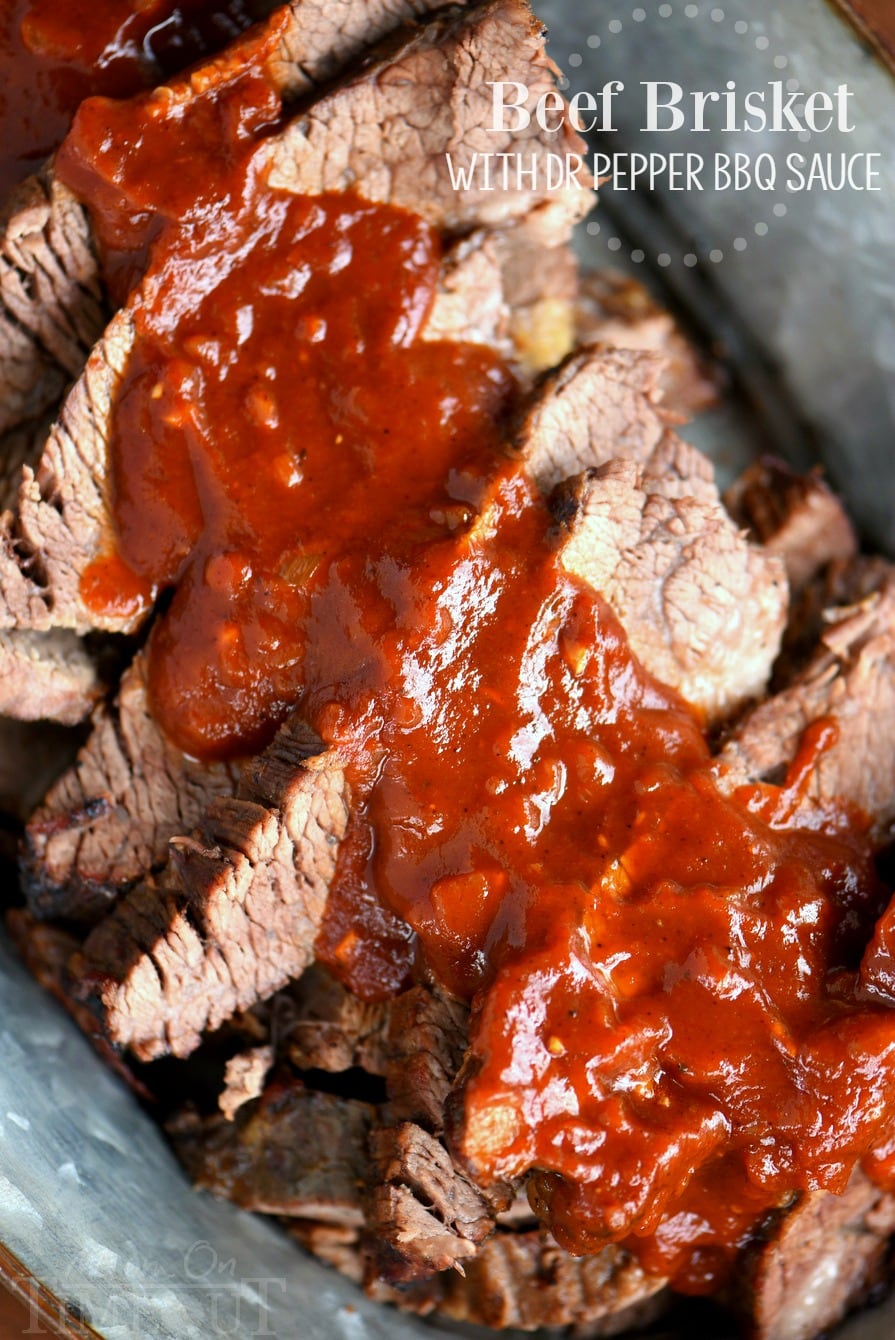 Beef Brisket with Dr Pepper Barbecue Sauce