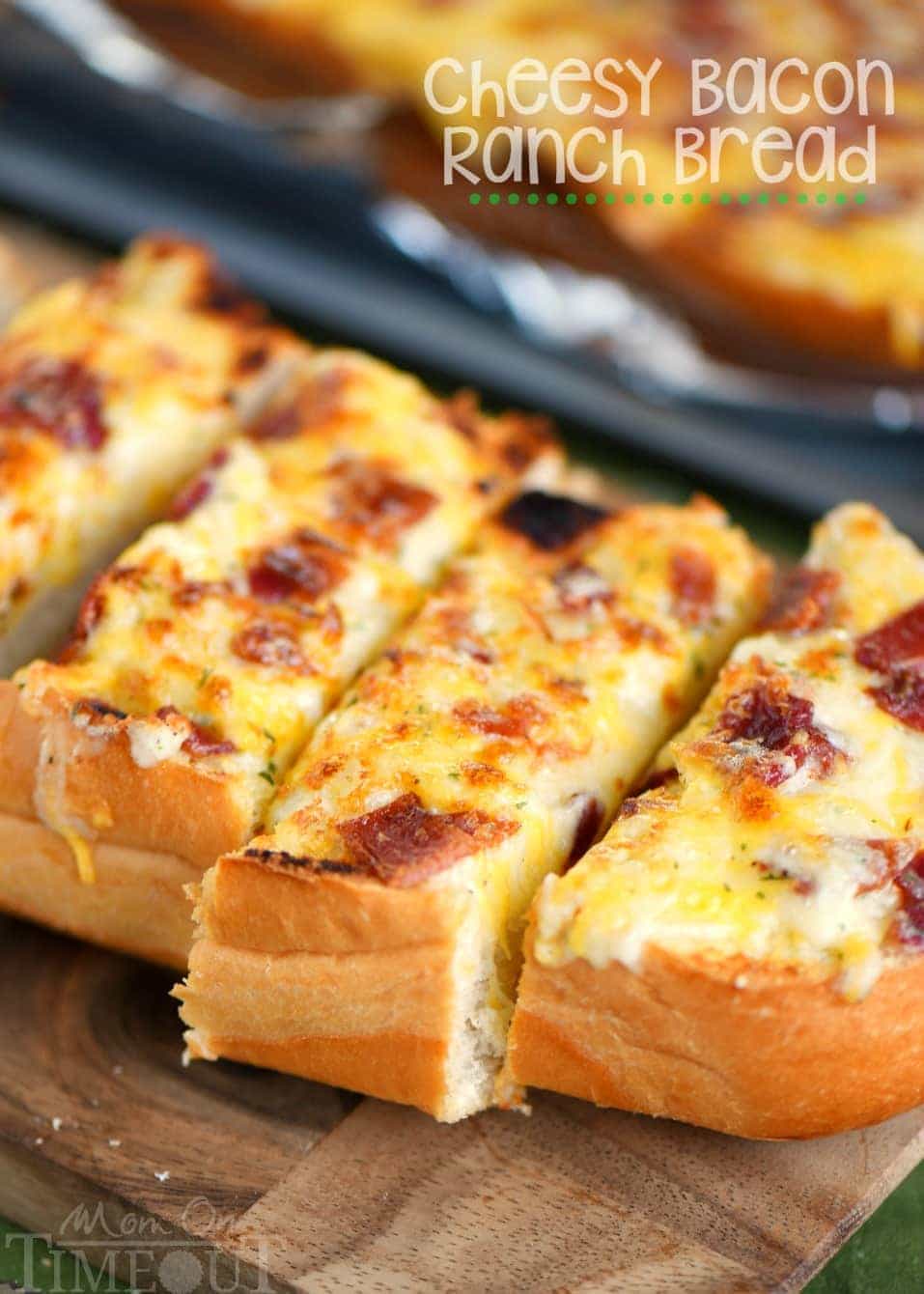 I've put all your favorites together in this fantastic and easy Cheesy Bacon Ranch Bread! Make it in the oven or on grill - it's your choice! A tasty addition to any meal!