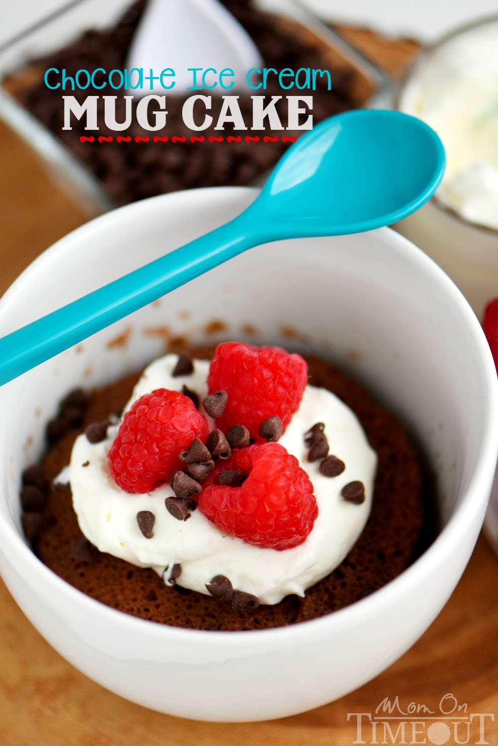 chocolate ice cream mug cake