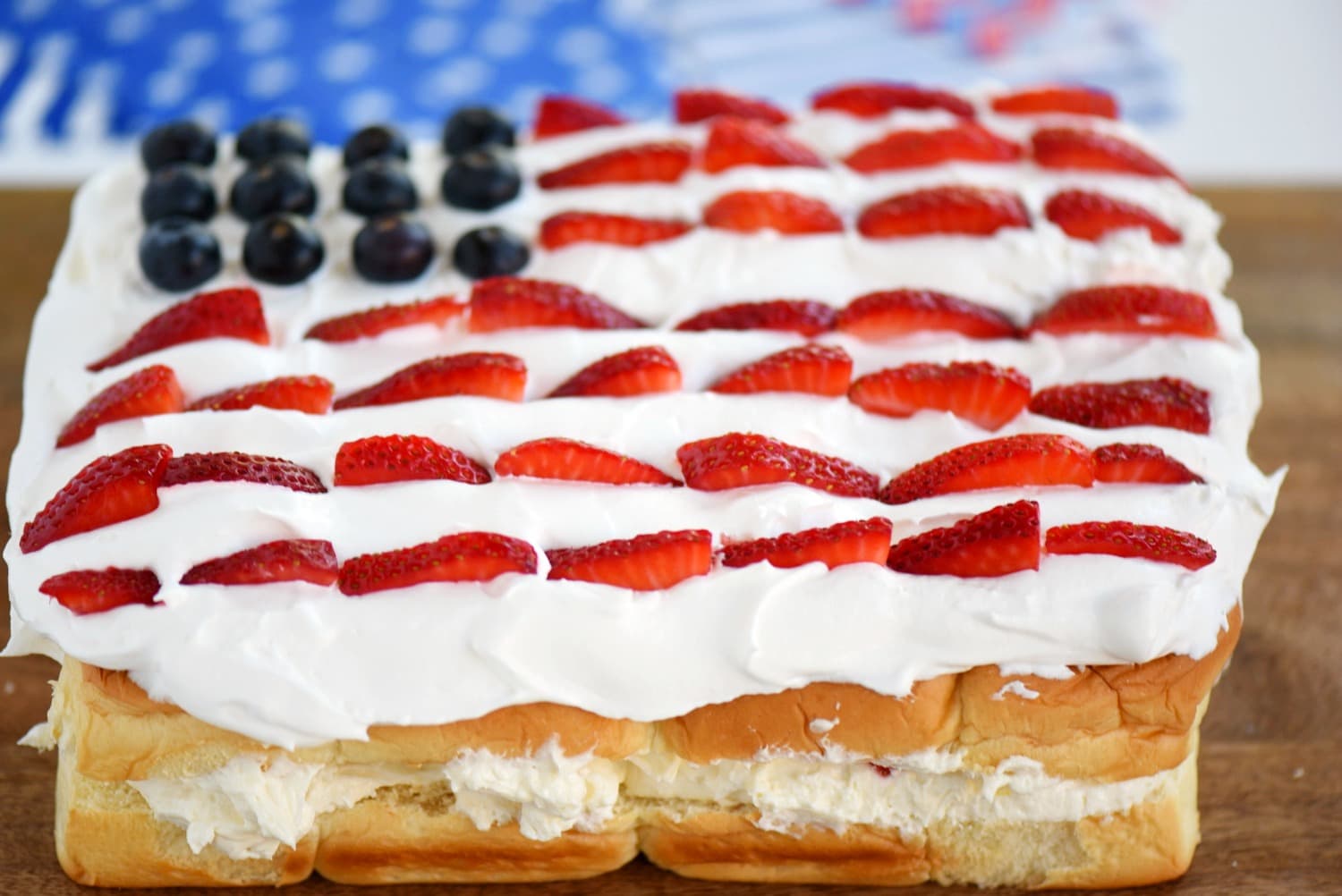 No Bake Pull Apart Berry Cheesecake