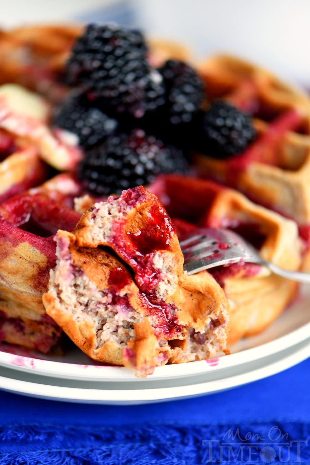 overnight-blackberry-yeast-waffles-blackberry-syrup-bite