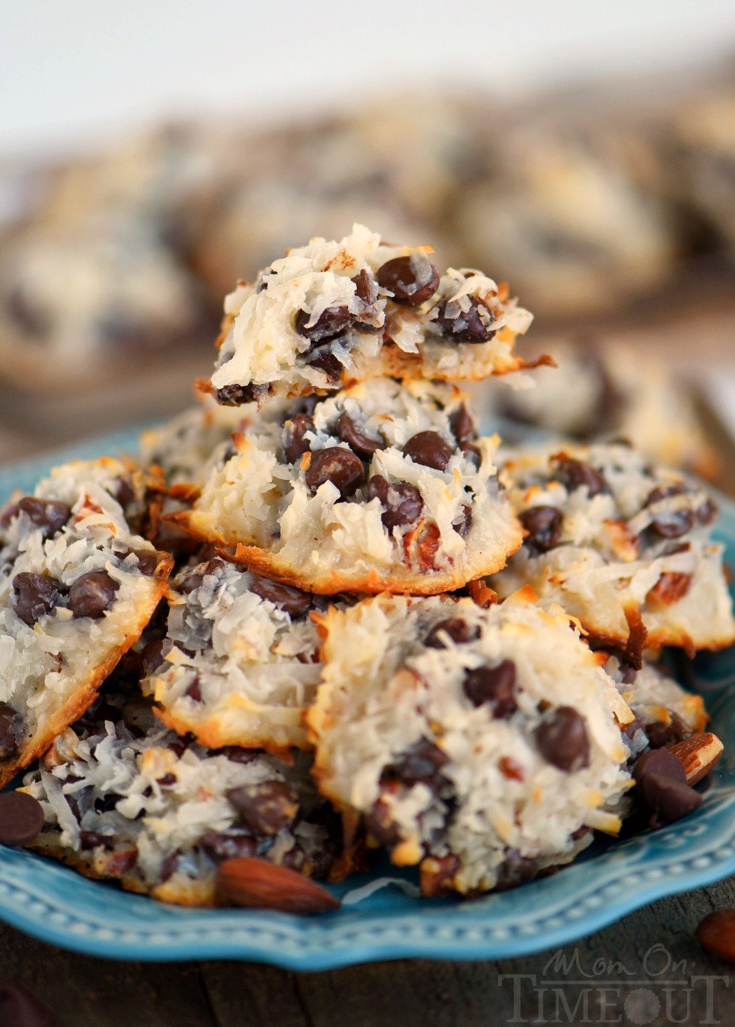 These easy Almond Joy Cookies take just four ingredients and don't even require a mixer! No beating, no chilling, just mix 'em up and throw 'em in the oven EASY! You're going to love these ooey gooey fabulous cookies!