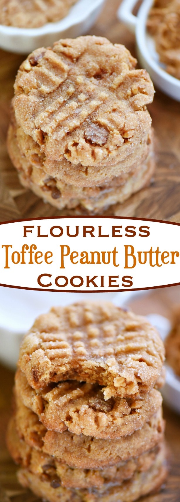 Flourless Toffee Peanut Butter Cookies Mom On Timeout