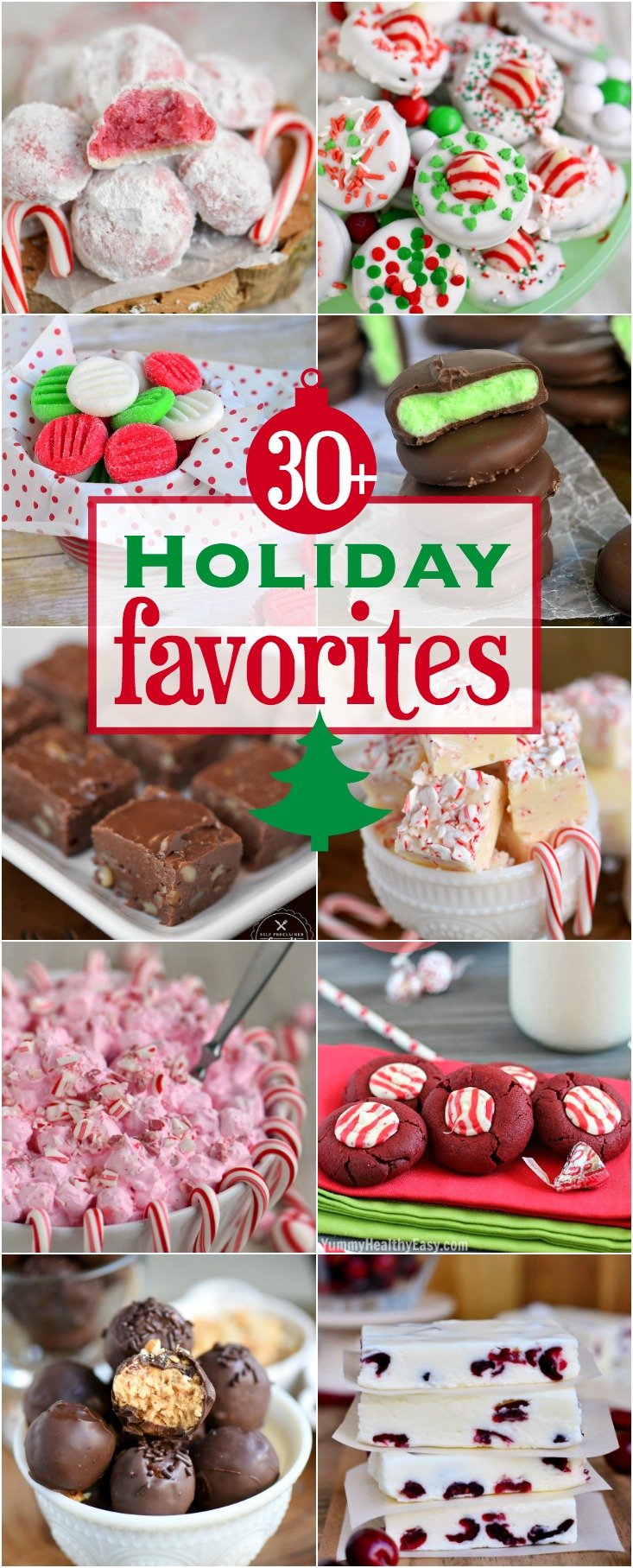 Find your new holiday favorites here! Candies, cookies, desserts, appetizers, and more! A delicious round-up featuring the best of the holidays! // Mom On Timeout