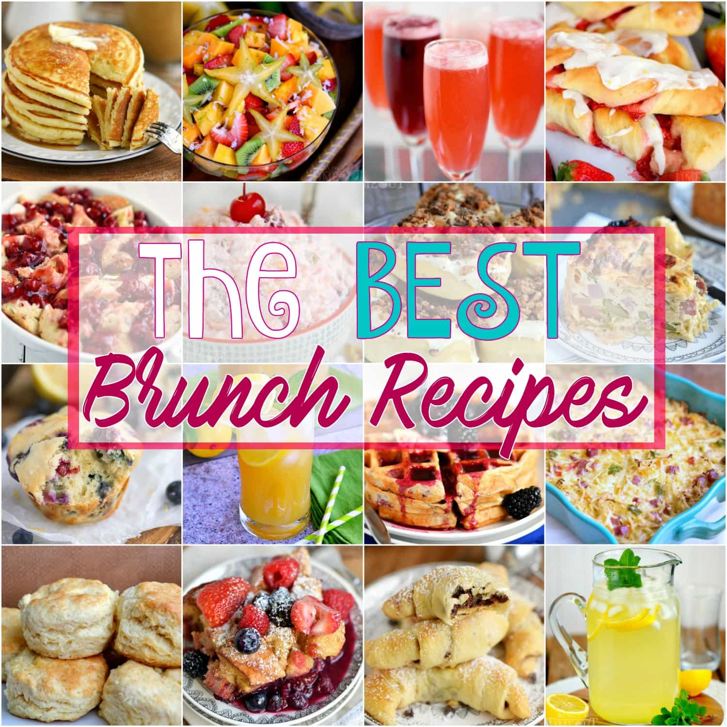 Look no further for the Best Brunch Recipes! I've got you covered with drinks, fruit salads, sweet, savory, and everything in between! // Mom On Timeout