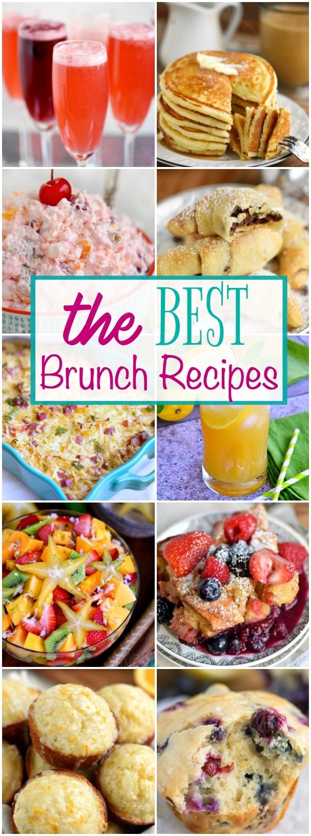 Look no further for the Best Brunch Recipes! I've got you covered with drinks, fruit salads, sweet, savory, and everything in between! // Mom On Timeout