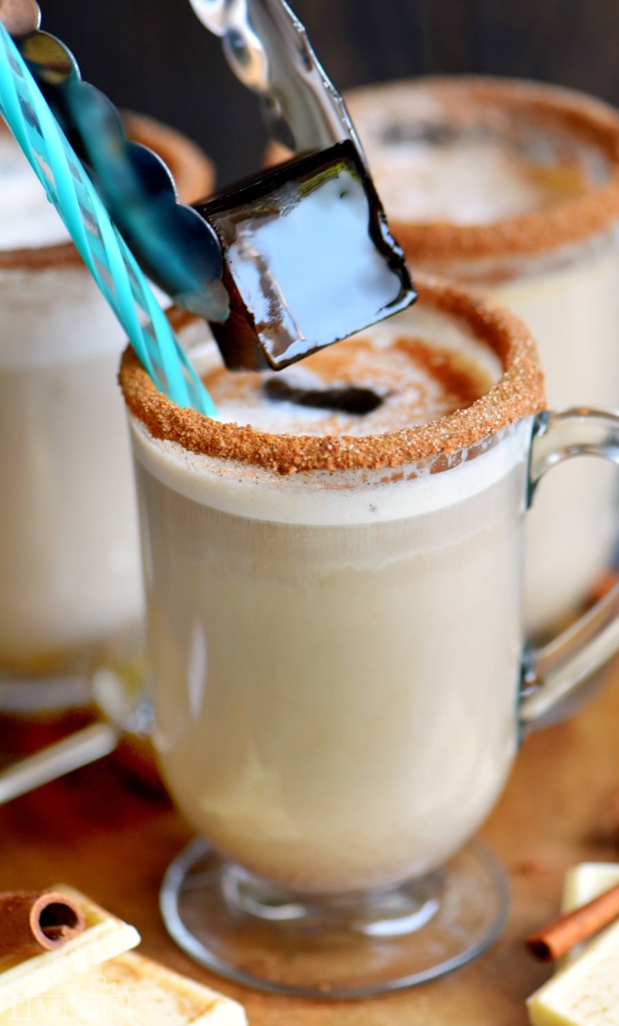 This White Chocolate Snickerdoodle Latte will delight your taste buds and all from the convenience of your own home! Making your own coffeehouse style latte has never been easier or more delicious! Make it hot or iced! Mom On Timeout