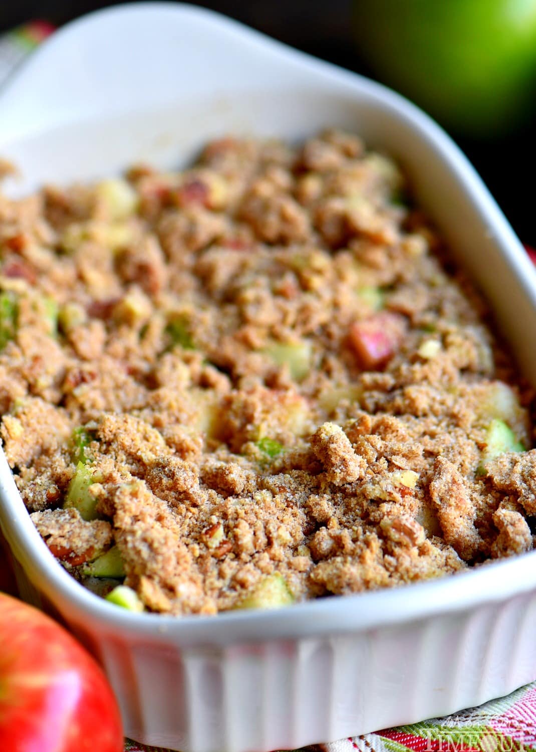 streusel topping on apple dip