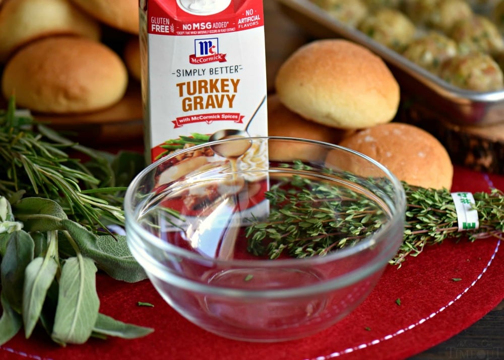 The Best Turkey Meatballs With Herbed Gravy Mom On Timeout