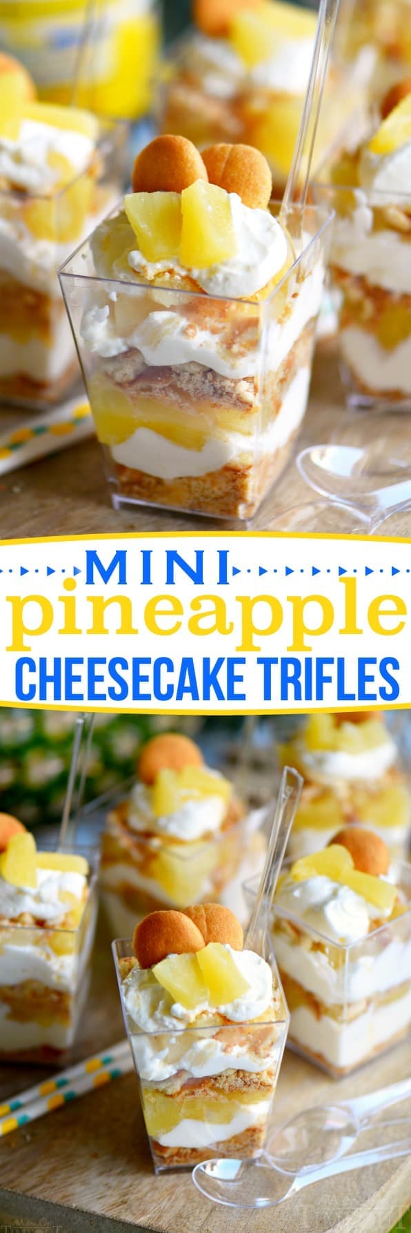 Mini Pineapple Cheesecake Trifles - Mom On Timeout