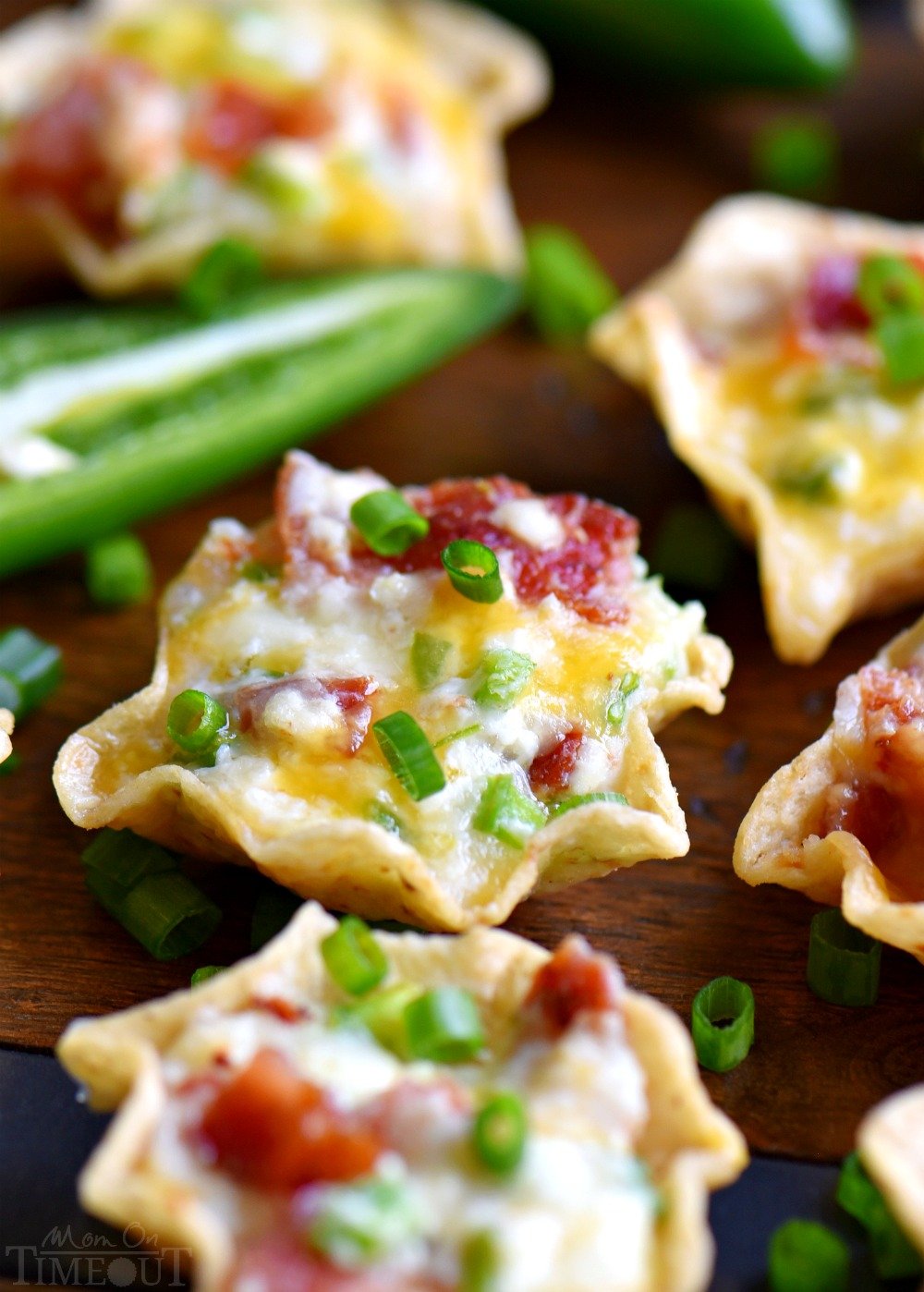 Easy Jalapeño Popper Bites are sure to be the hit of your party! This extra delicious appetizer is creamy, cheesy, spicy, bite-sized and did I mention loaded with bacon?? Seriously awesome!