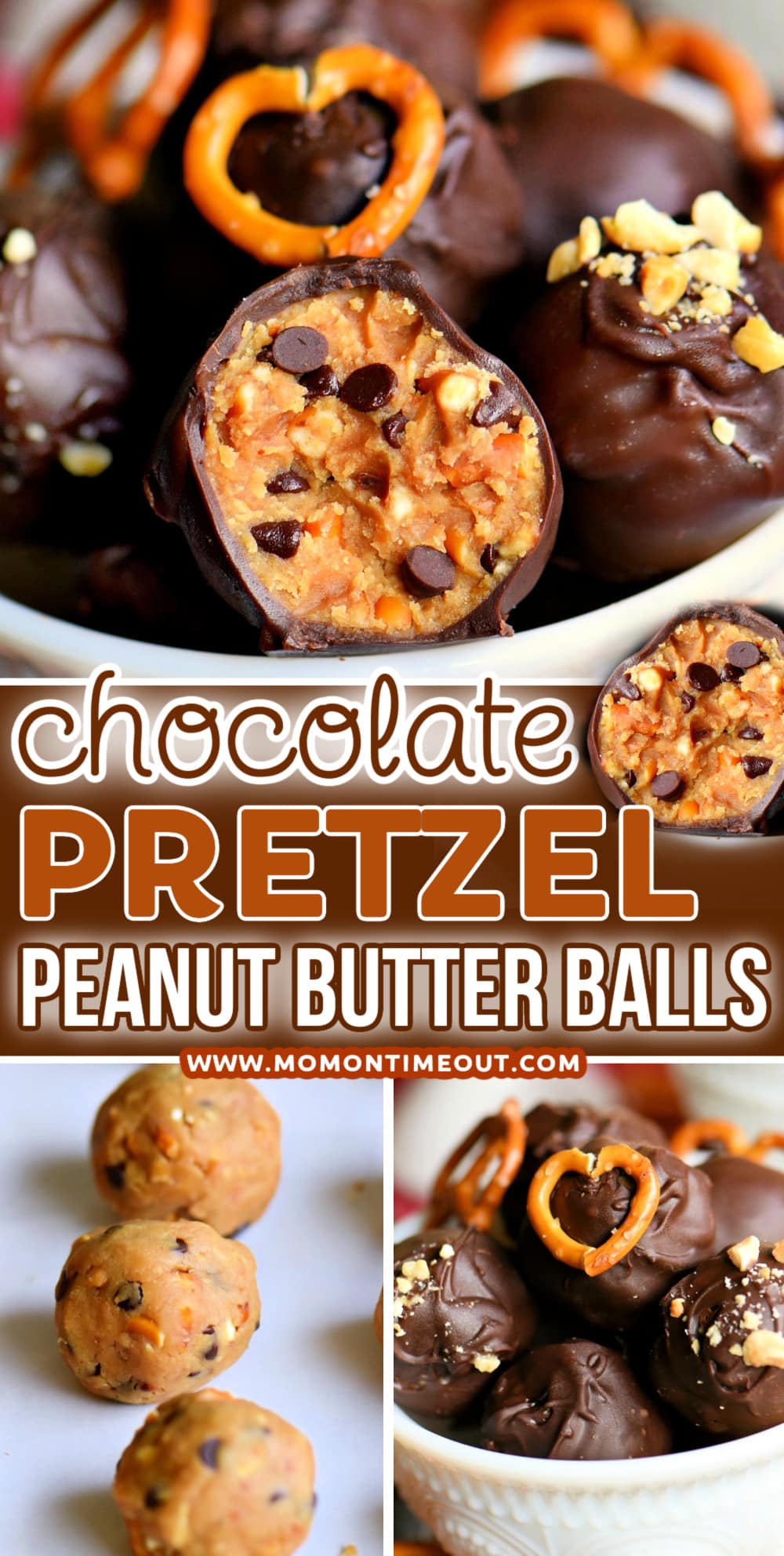Chocolate Pretzel Peanut Butter Balls Mom On Timeout