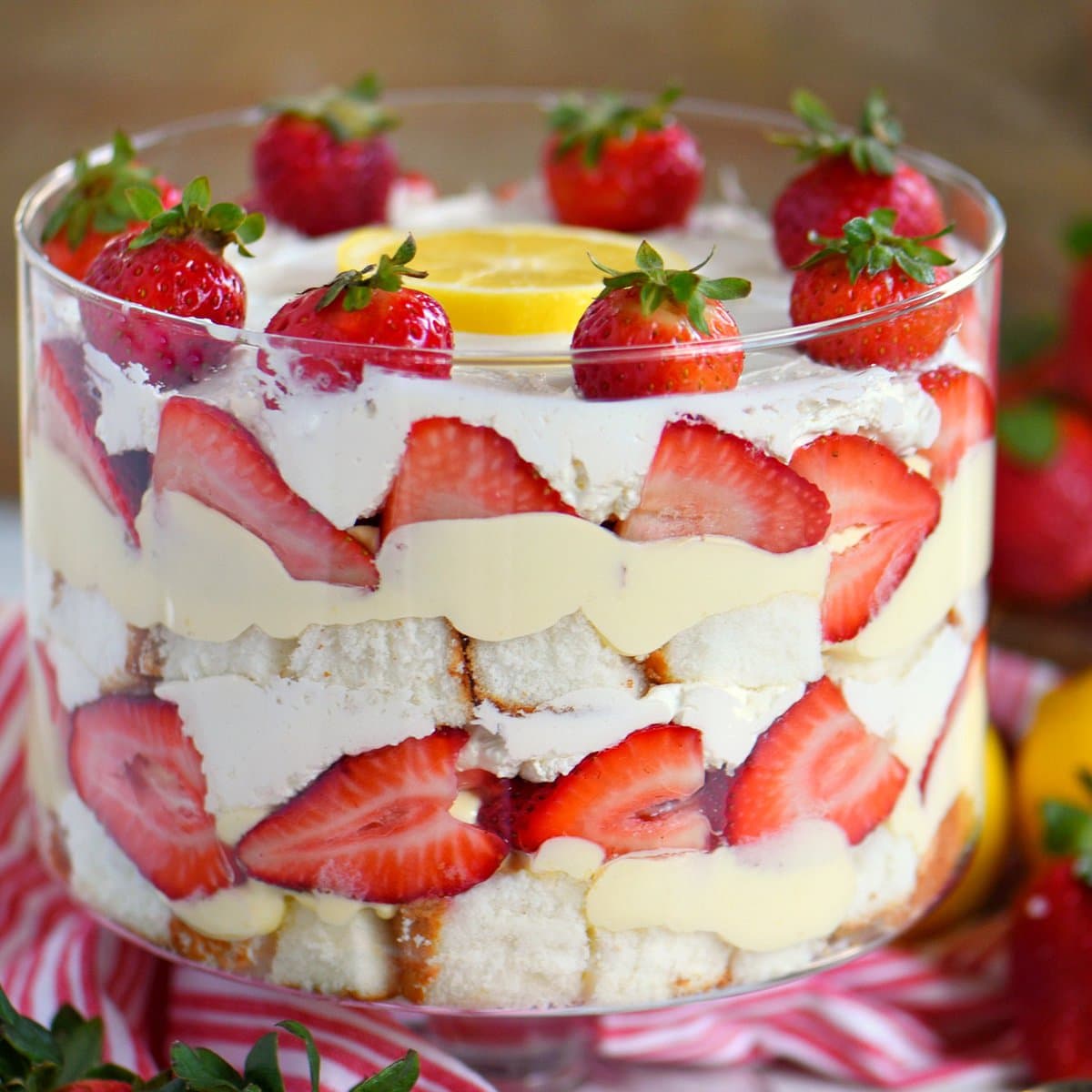Lemon Strawberry Trifle-image