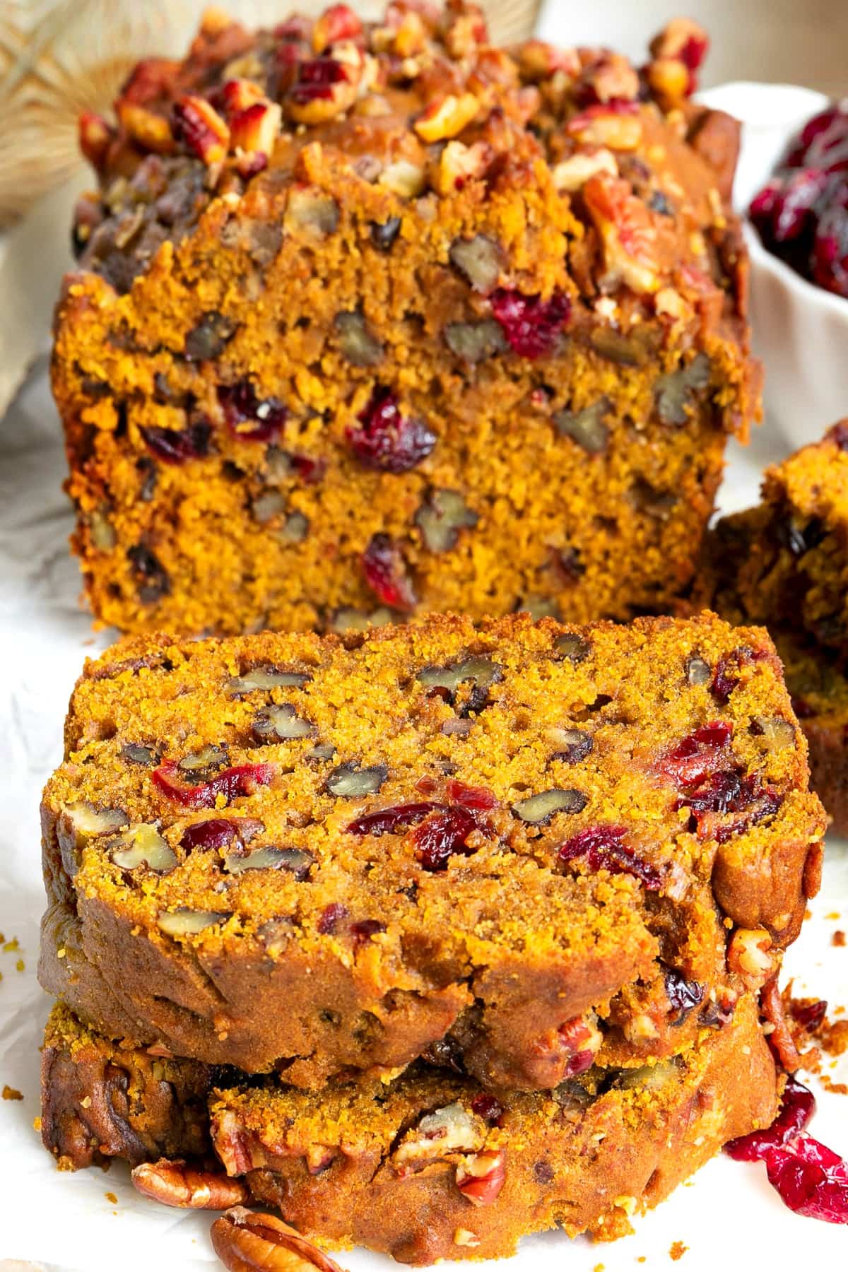 18. Cranberry Pecan Pumpkin Bread