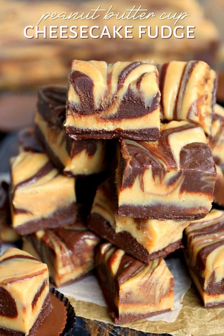 peanut butter cup cheesecake fudge