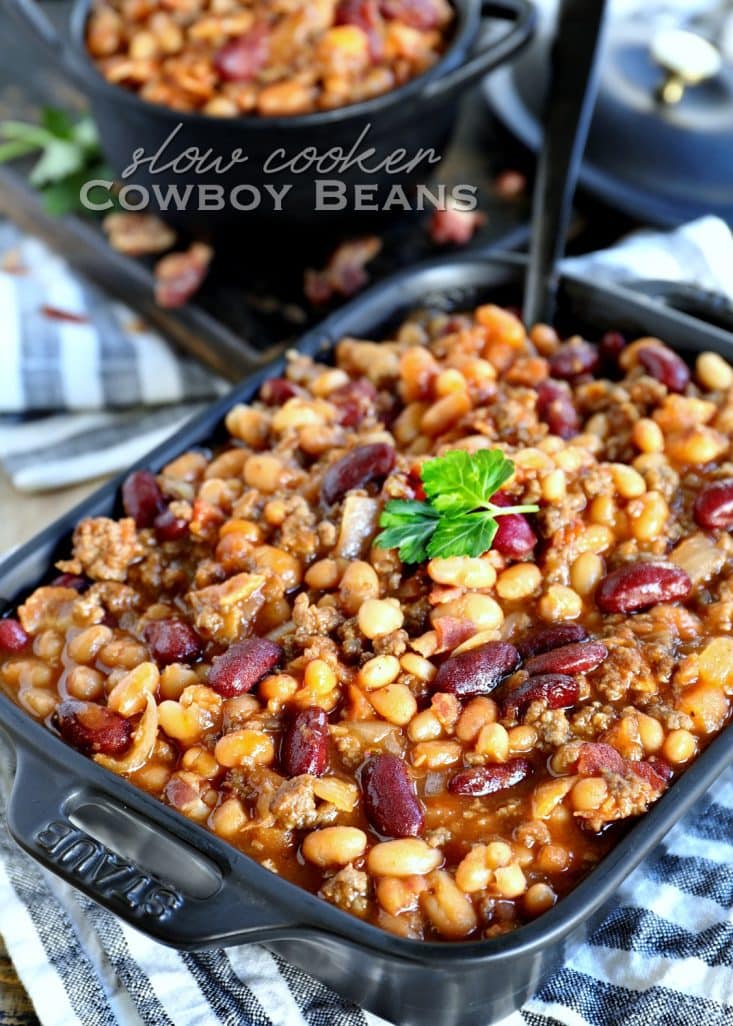 Chili nacho casserole with ground beef and beansthe spruce eats. Recipe For Pinto Beans Ground Beef And Sausage - The Best Slow Cooker Cowboy Beans Mom On Timeout
