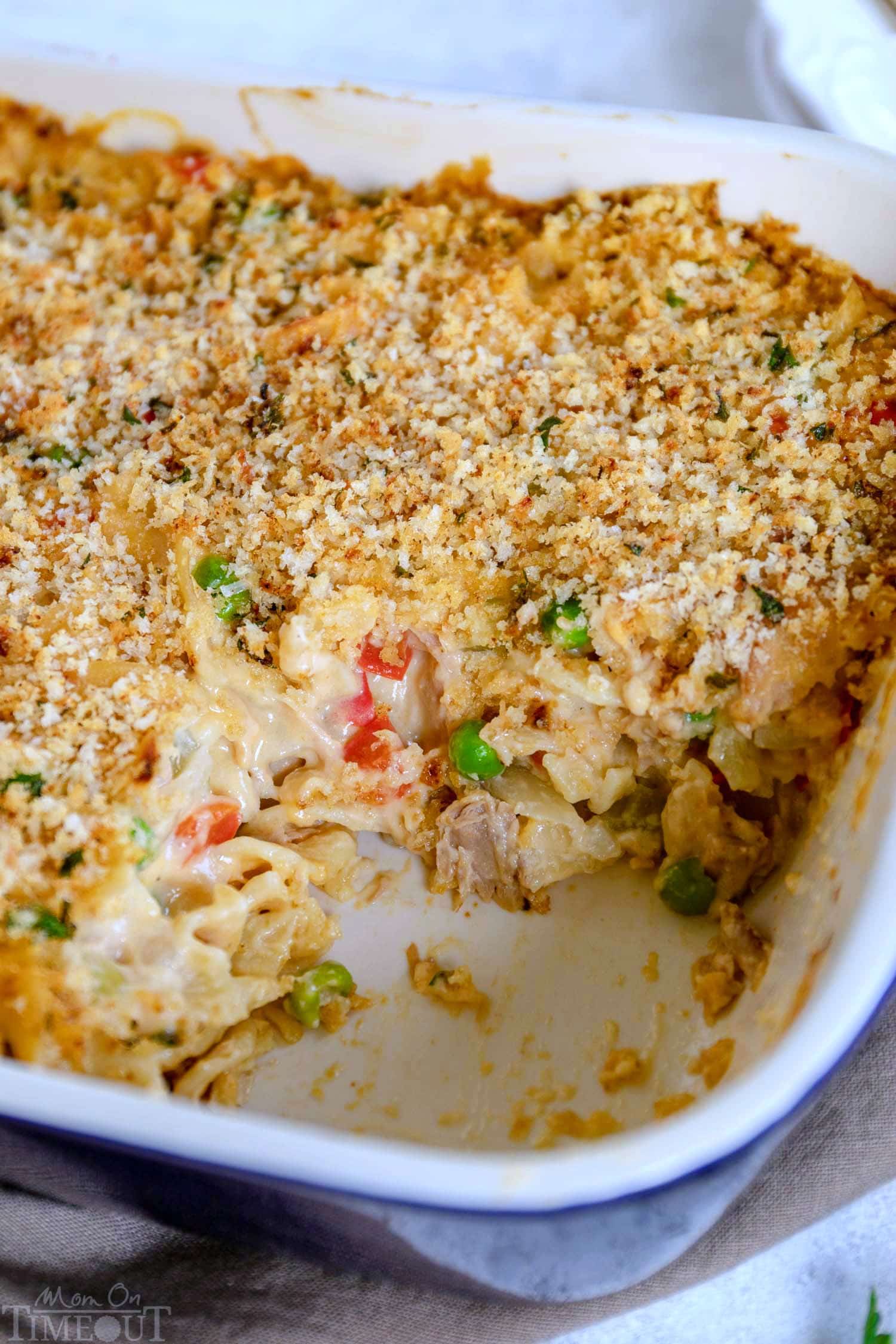 tuna-casserole-recipe-with-peas-baking-dish