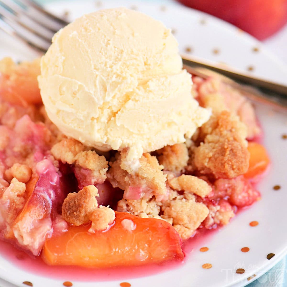 Raspberry Peach Crumble