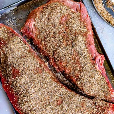 steak-seasoning-on-tri-tip-on-sheet-pan