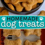 homemade dog treats collage